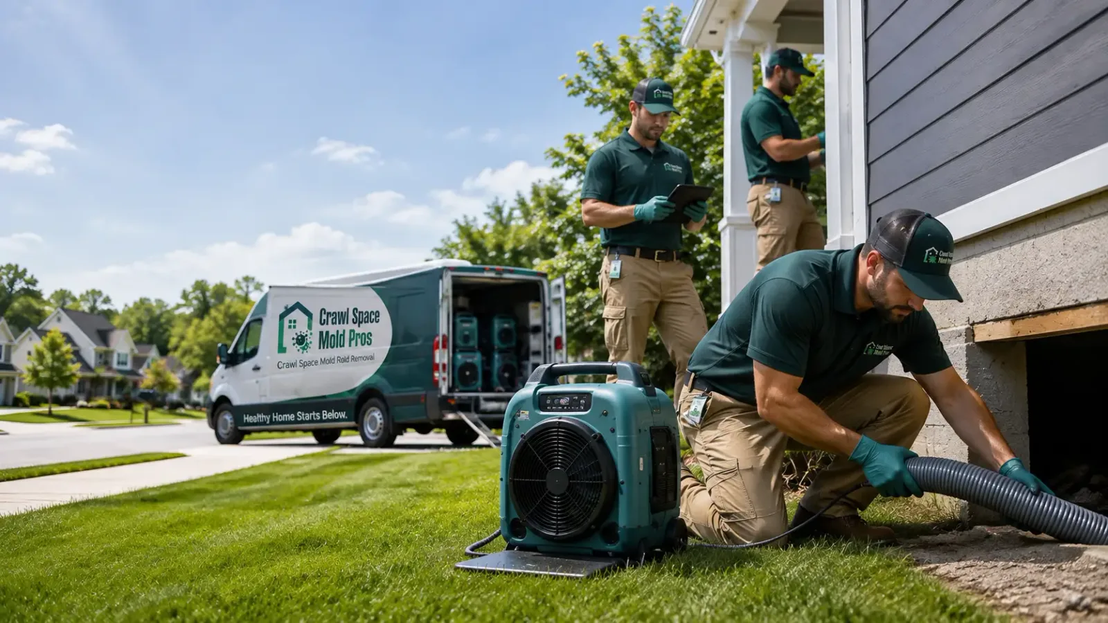 Crawl Space Mold Removal in Lyndon Station, WI